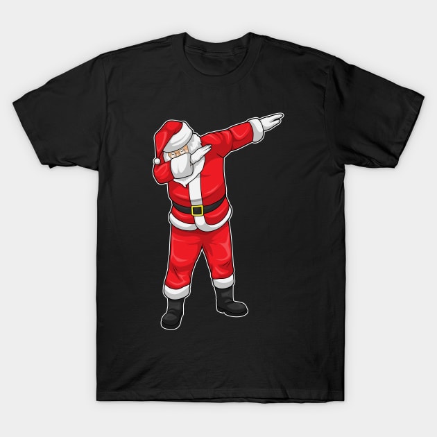 Santa Claus Christmas Hip Hop Dance Dab T-Shirt by Markus Schnabel